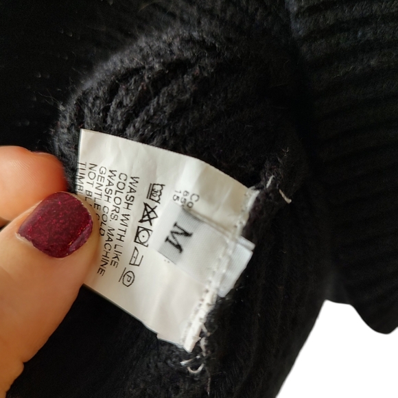 Amazon Sweaty Rocks Black Waffle Ruffle Hem Peplum Cropped Knit Tank Top Size M - Picture 8 of 9